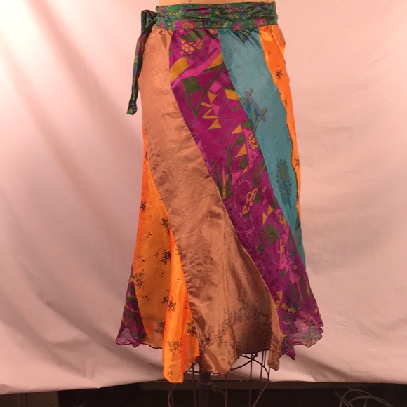 Shop Therapy silk wrap skirt, size S - Picture 2 of 9